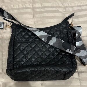 Black Quilted Crossbody Bag